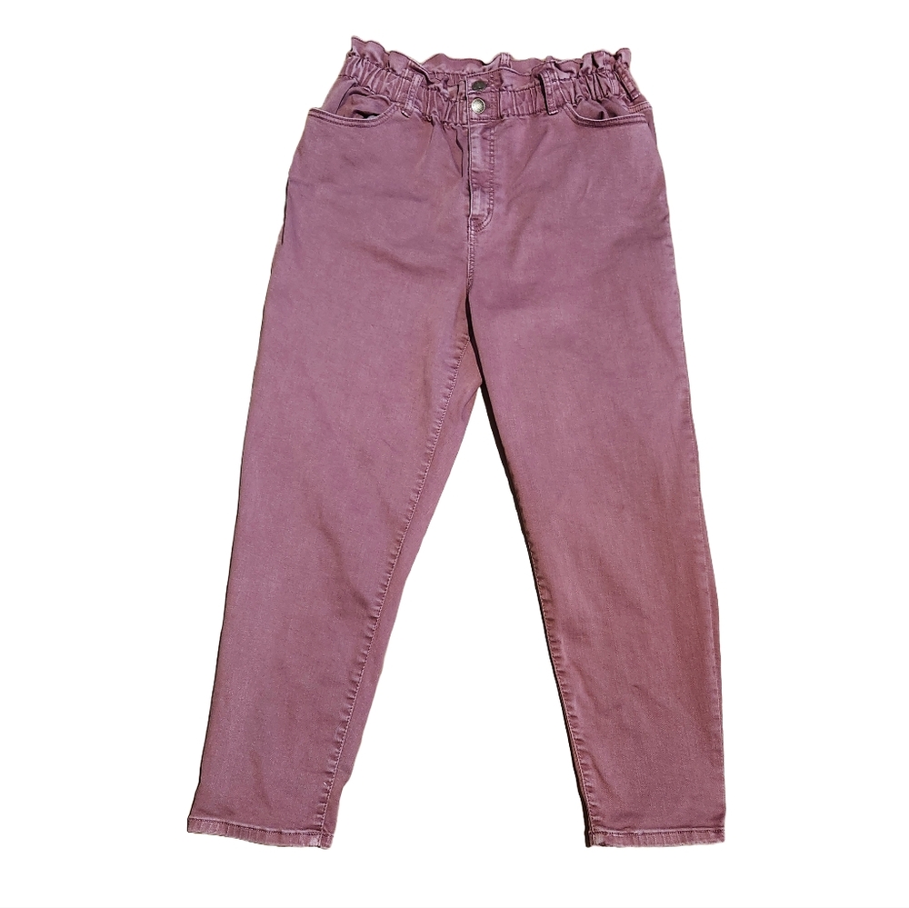 Ava & Viv Women's Mauve Straight Leg Jeans